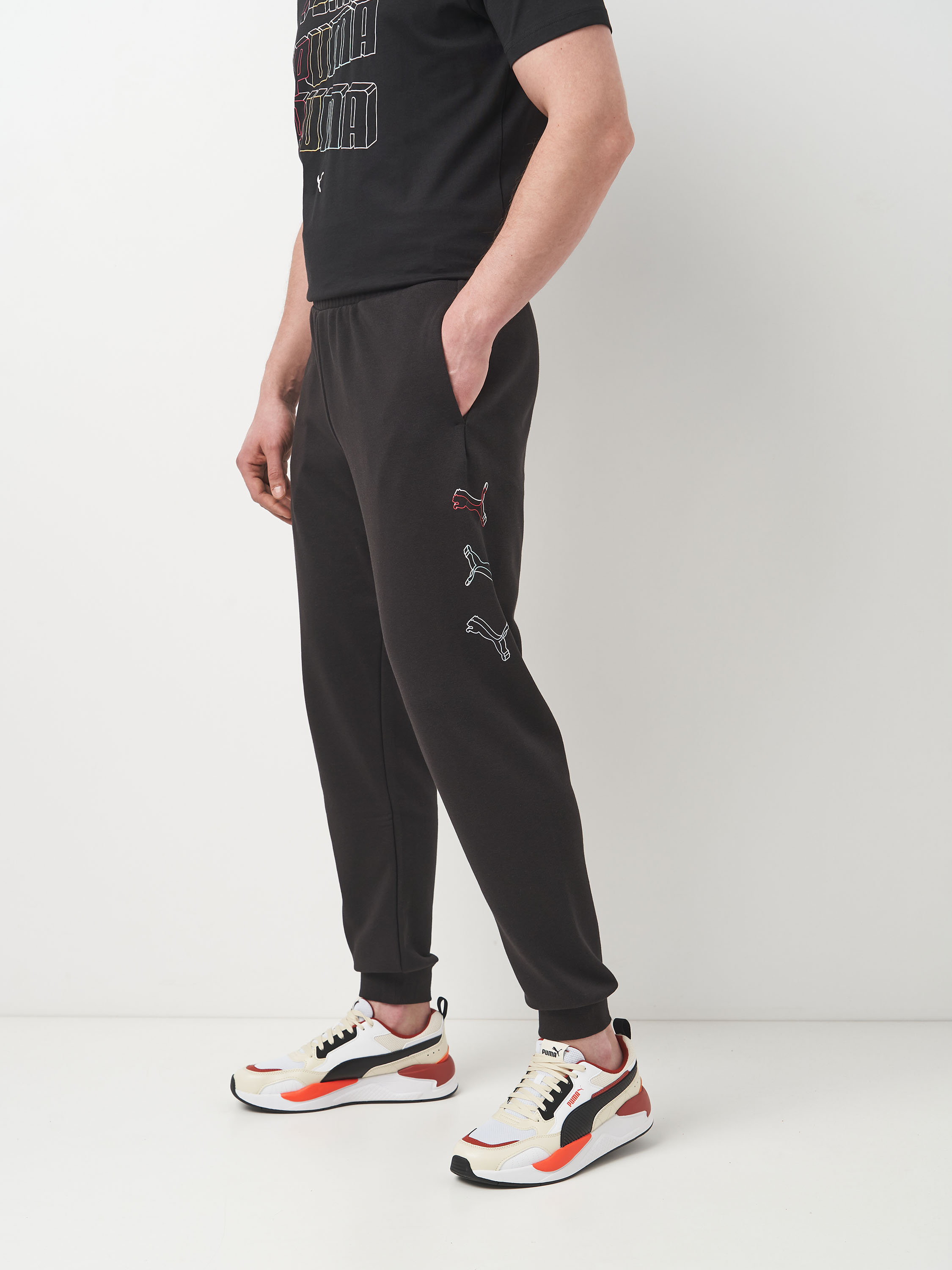 Акція на Спортивні штани чоловічі Puma Ess Logo Lab Execution Sweatpants Tr Cl 68466601 S Black від Rozetka