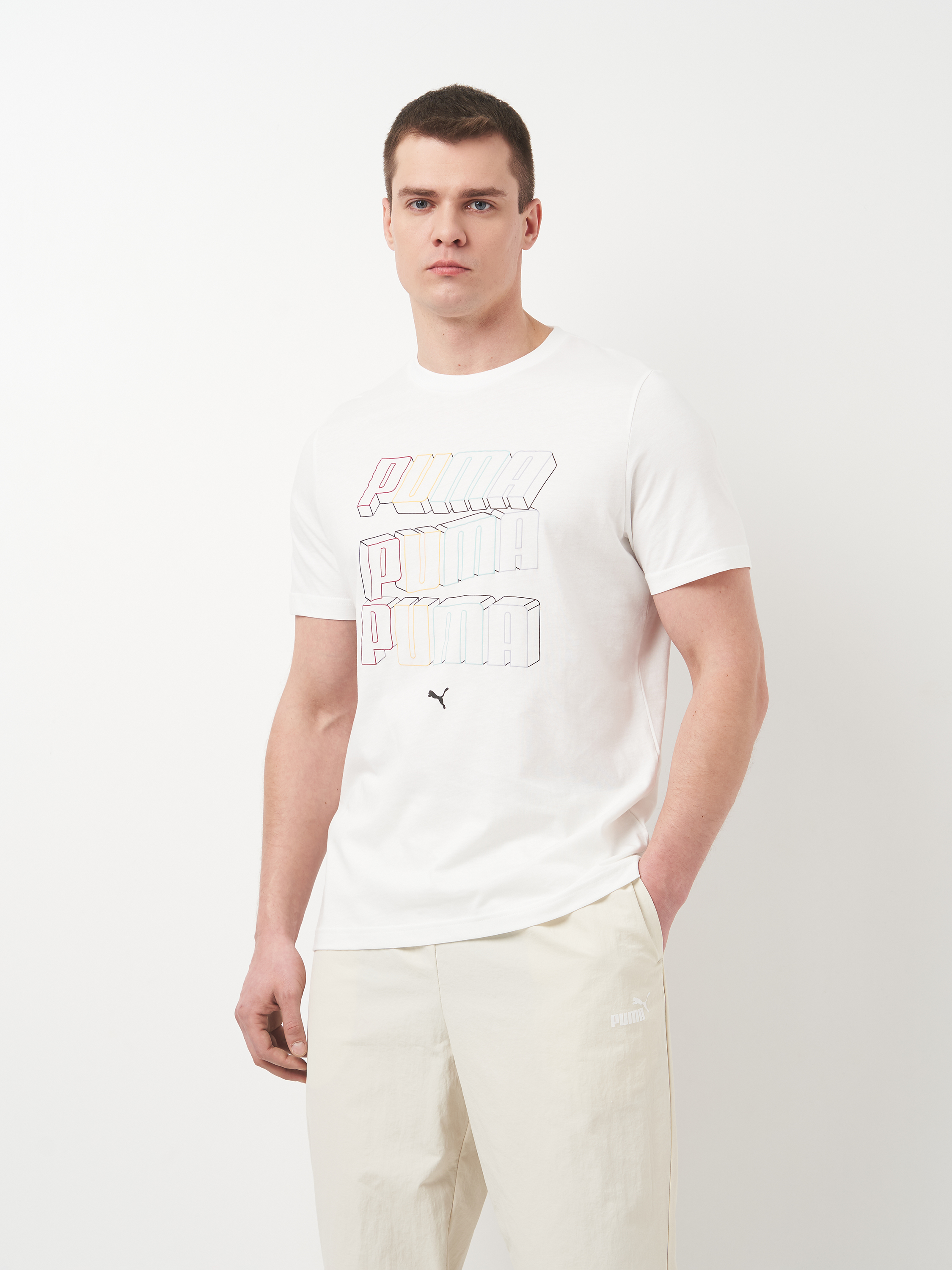 Футболка бавовняна довга чоловіча Puma Ess Logo Lab Hog Tee 68466402 2XL White з принтом від Rozetka на платформі USKIDKA Акція на Футболка бавовняна довга чоловіча Puma Ess Logo Lab Hog Tee 68466402 2XL White з принтом від Rozetka