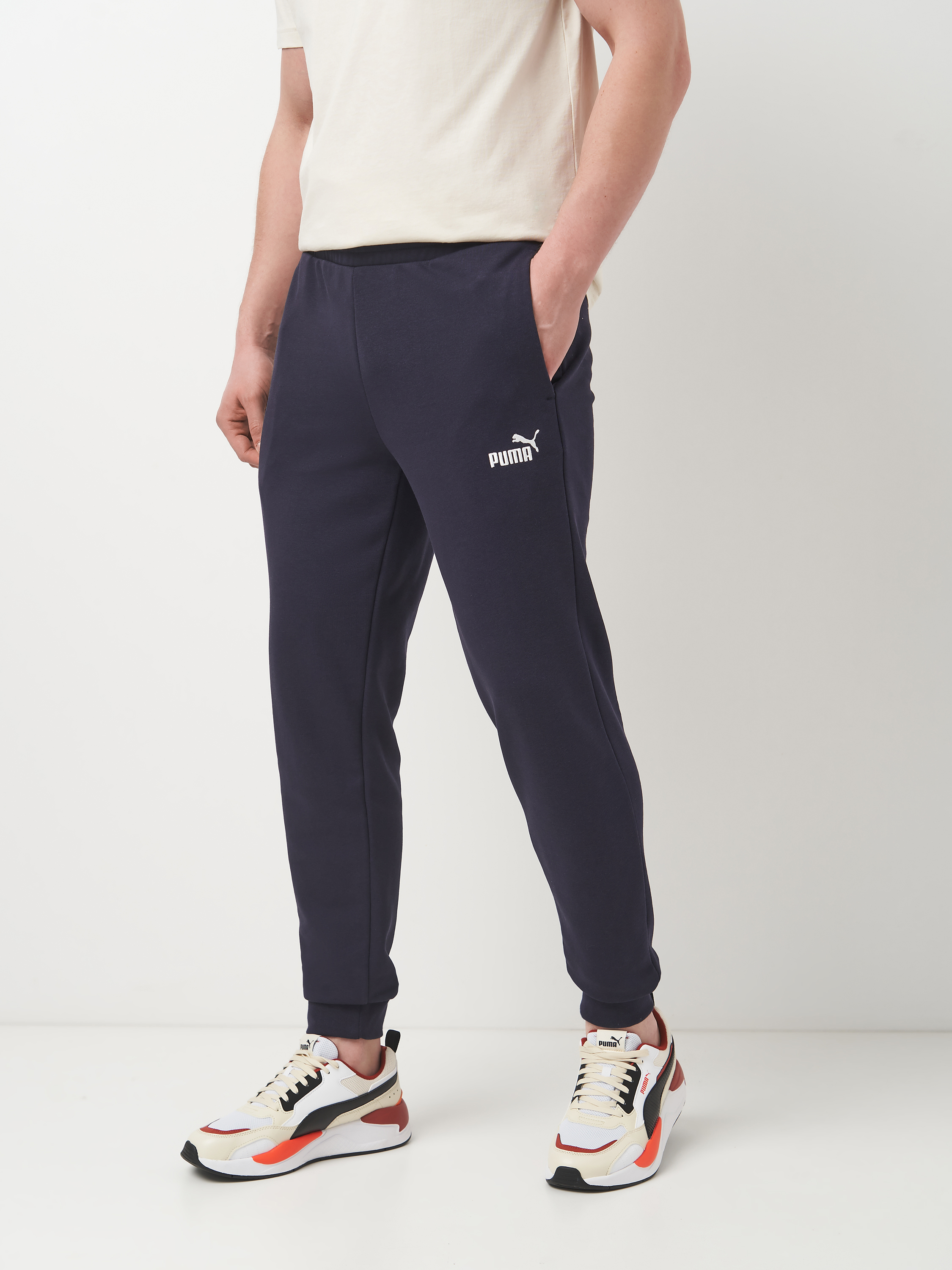 Акція на Спортивні штани чоловічі Puma Ess No. 1 Logo SliSweatpants Tr Cl 68264416 S New Navy від Rozetka