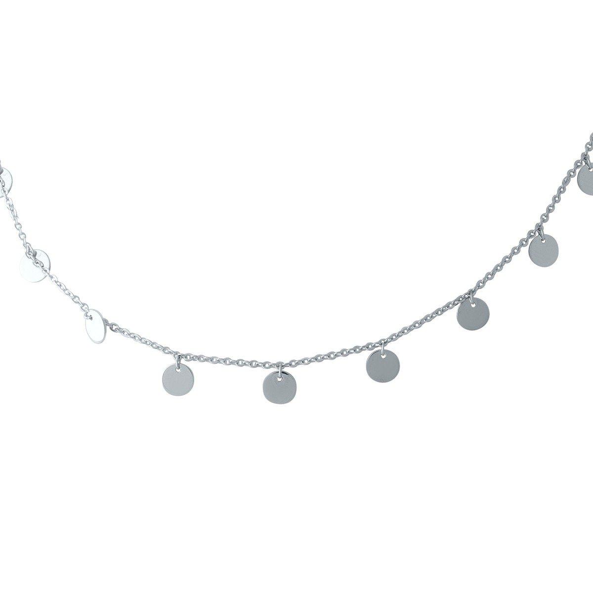 

Серебряное колье без камней 1967027 45 см
