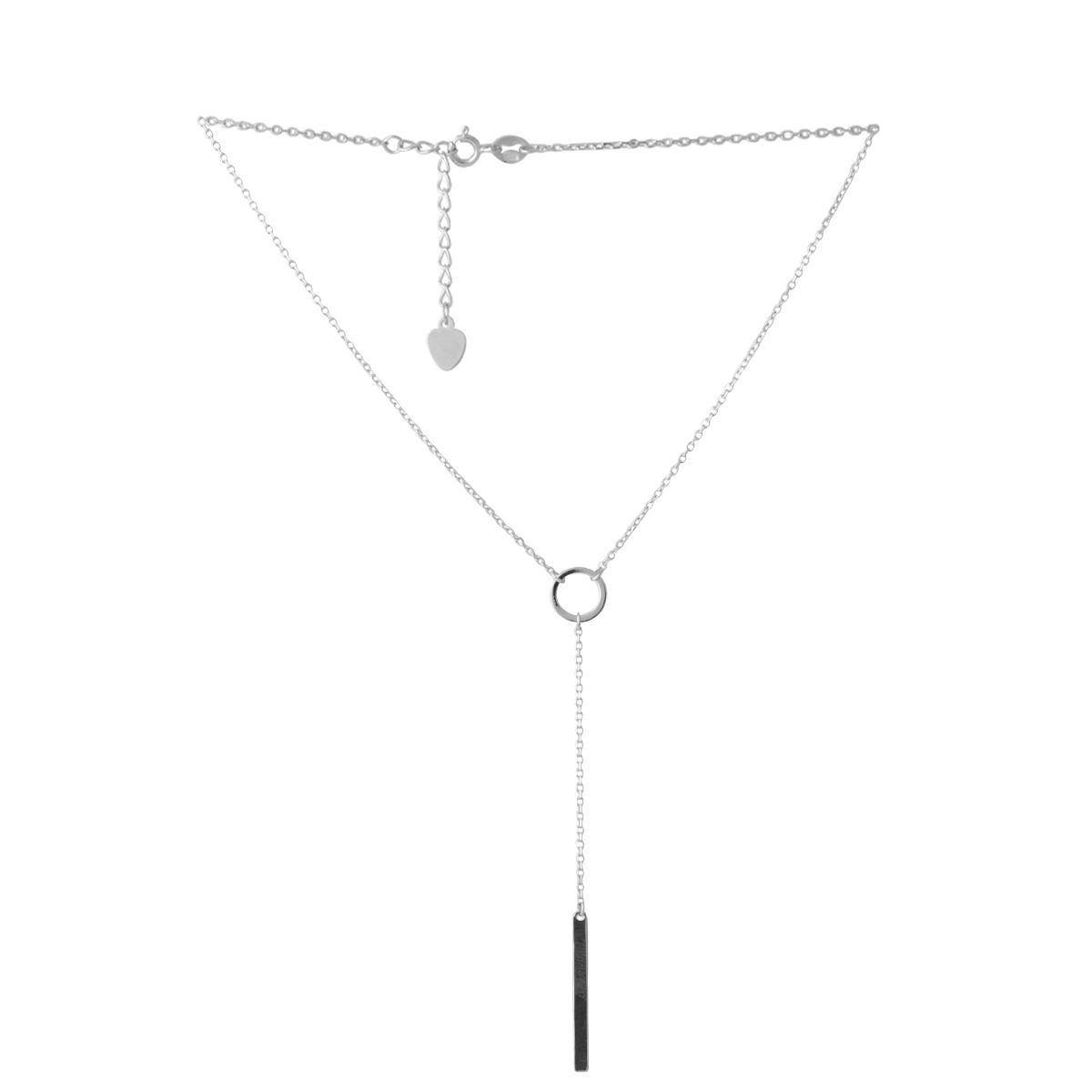 

Серебряное колье без камней 2052715 40-43 см