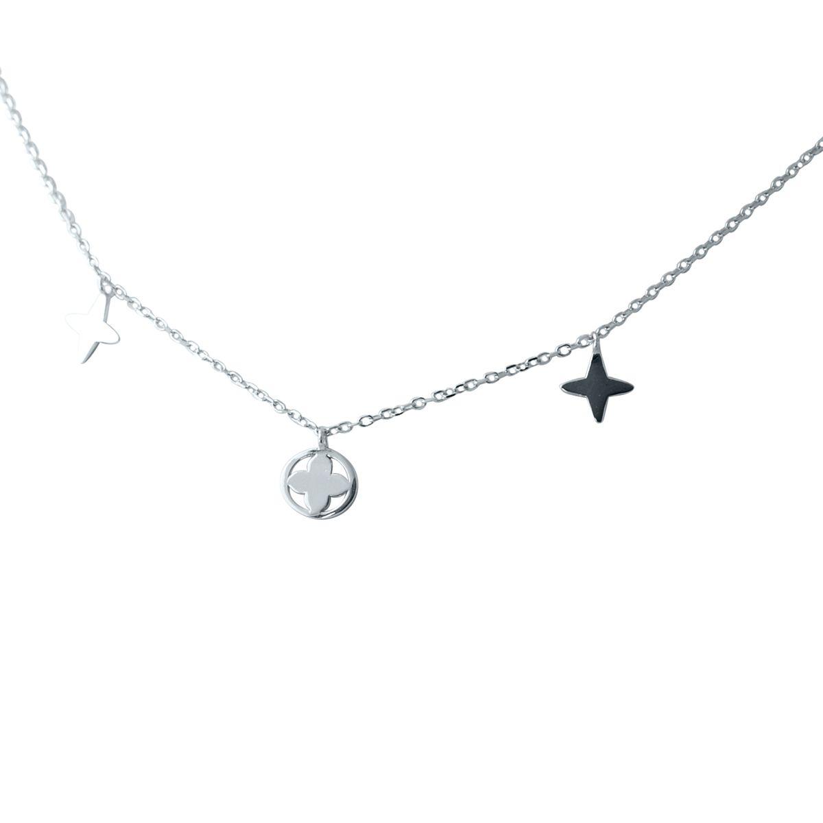 

Серебряное колье без камней 2038436 40-43 см