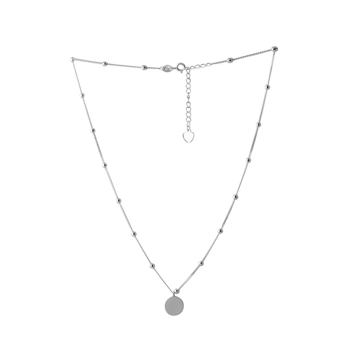 

Серебряное колье без камней 2065913 50 см