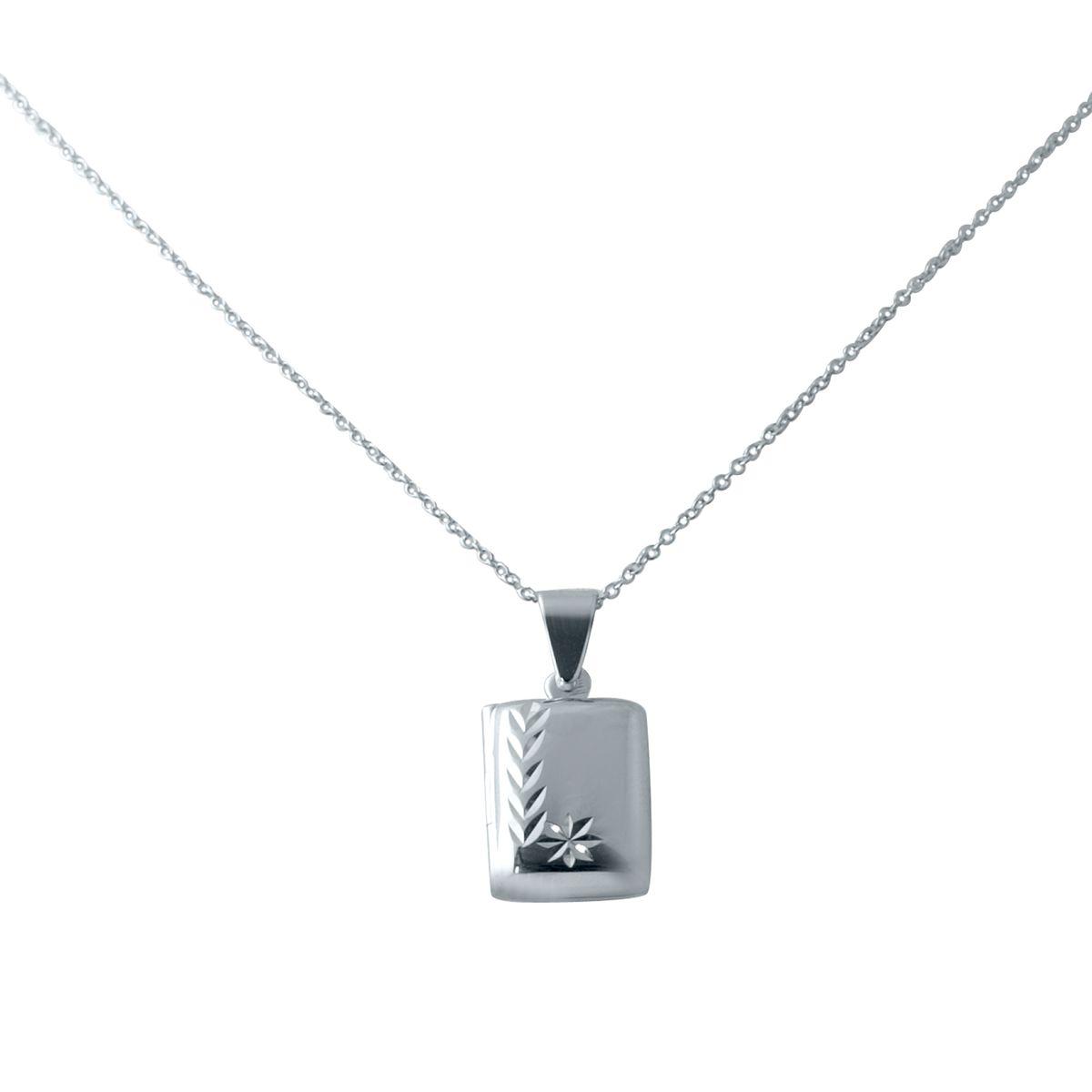 

Серебряное колье без камней 2038535 45 см