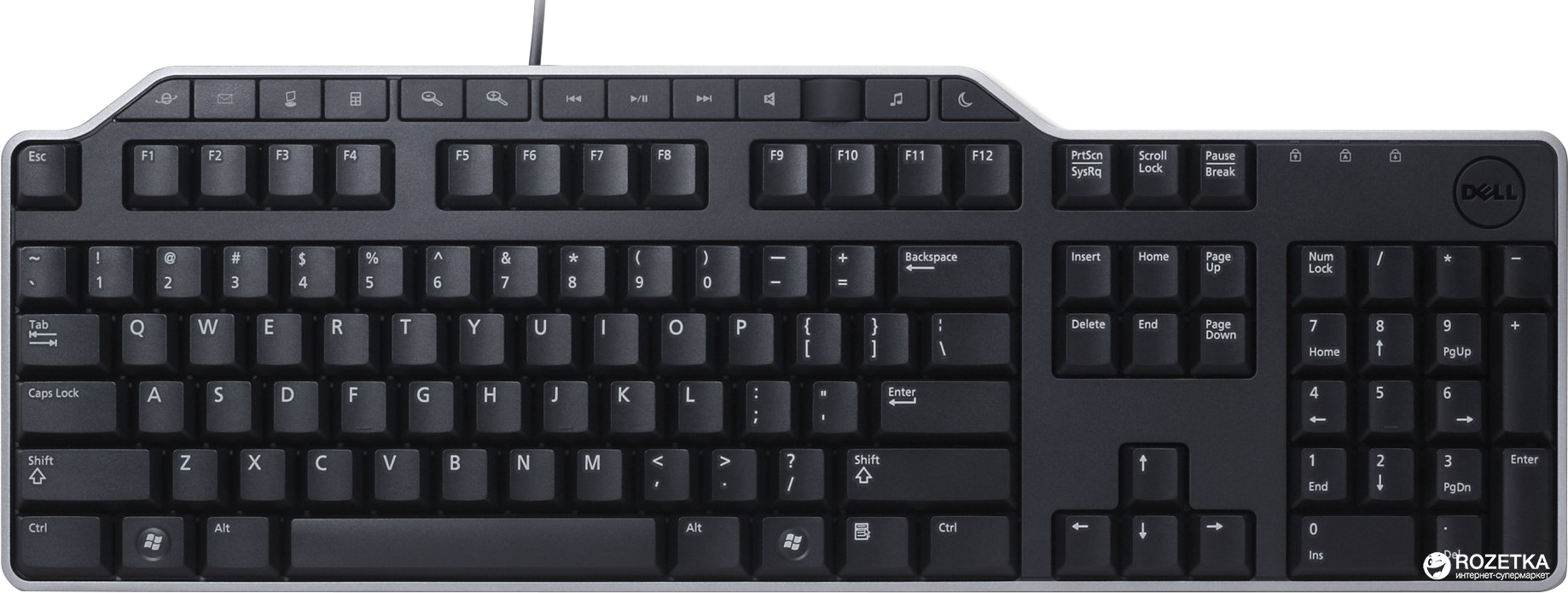 

Клавиатура проводная Dell KB522 USB (580-17683)