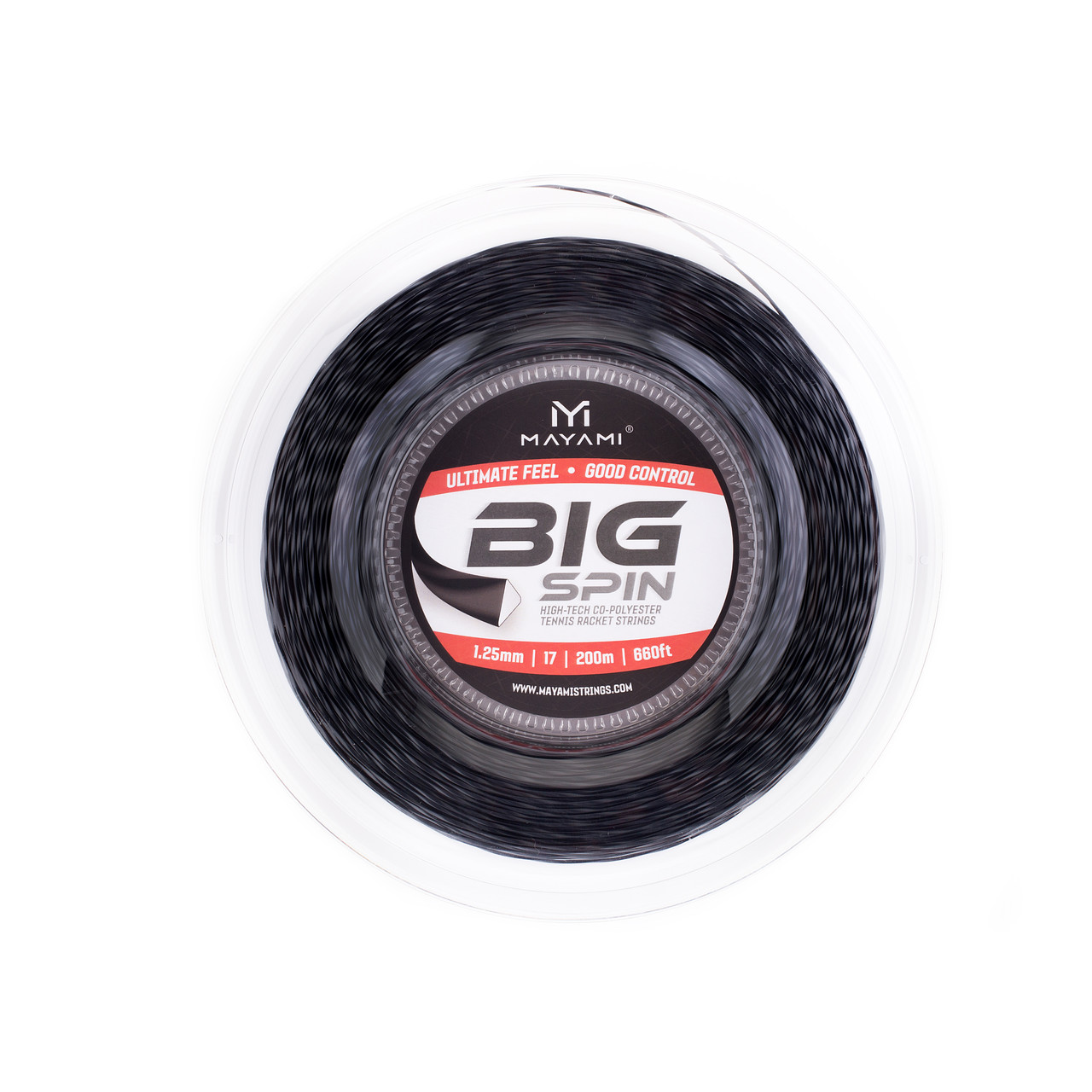 

Теннисные струны MAYAMI BIG SPIN 1,25 200m black