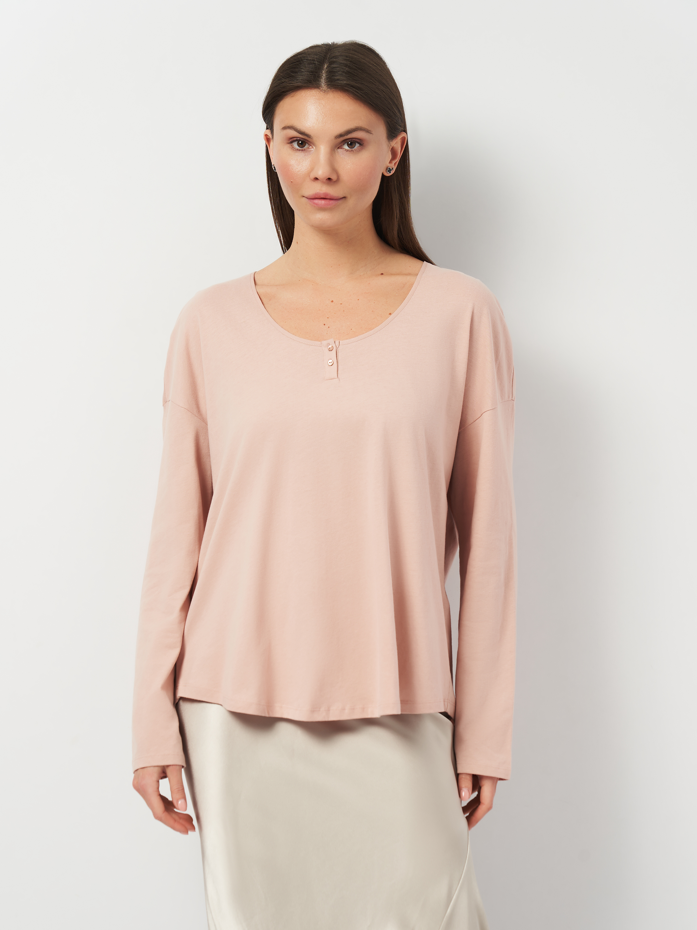 Акція на Лонгслів жіночий Massimo Dutti 6869776886p09 L Рожевий від Rozetka