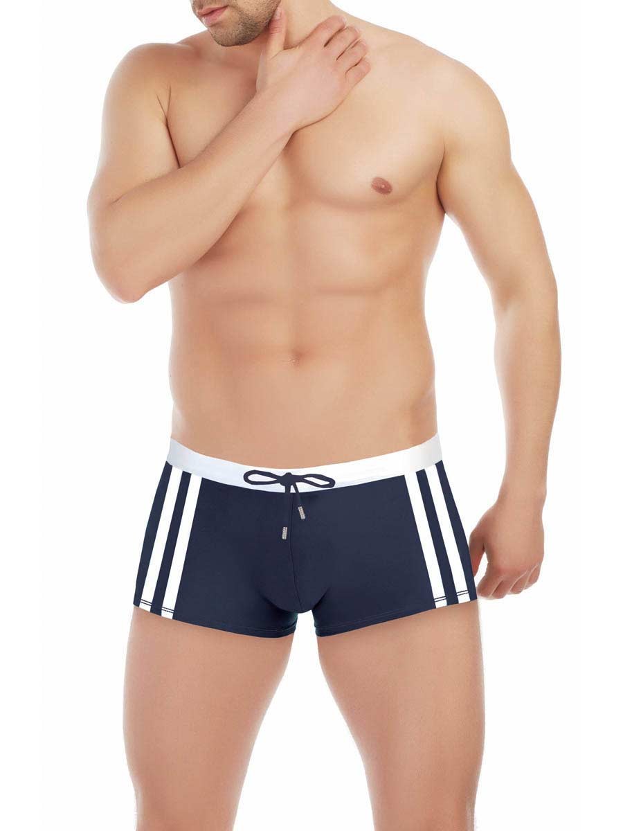 

Мужские плавки боксерки с полосками Marc & Andre M1901-803 56(3XL) Синий