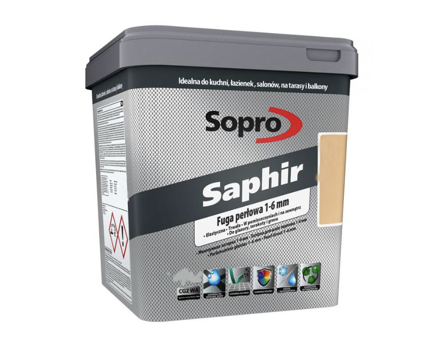 

Водоотталкивающая затирка 1-6 мм Sopro Saphir №9516 Жасмин (28) 2 кг