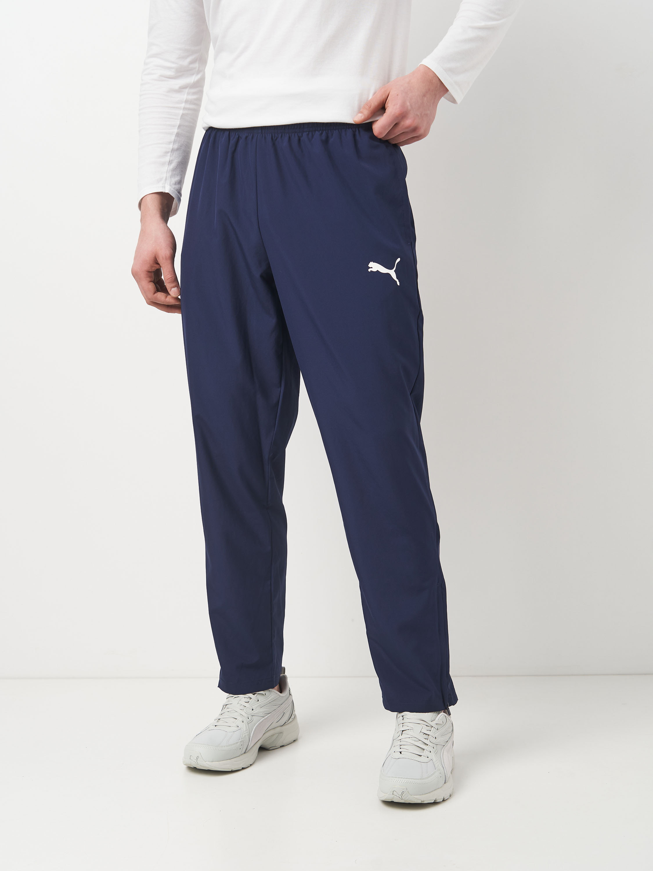 Акція на Спортивні штани чоловічі Puma Teamrise Sideline Pants 65732706 XL Peacoat-White від Rozetka