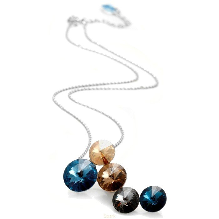 

Серебряный кулон c цепочкой SPARK Lollipop со Swarovski модели NK1122N