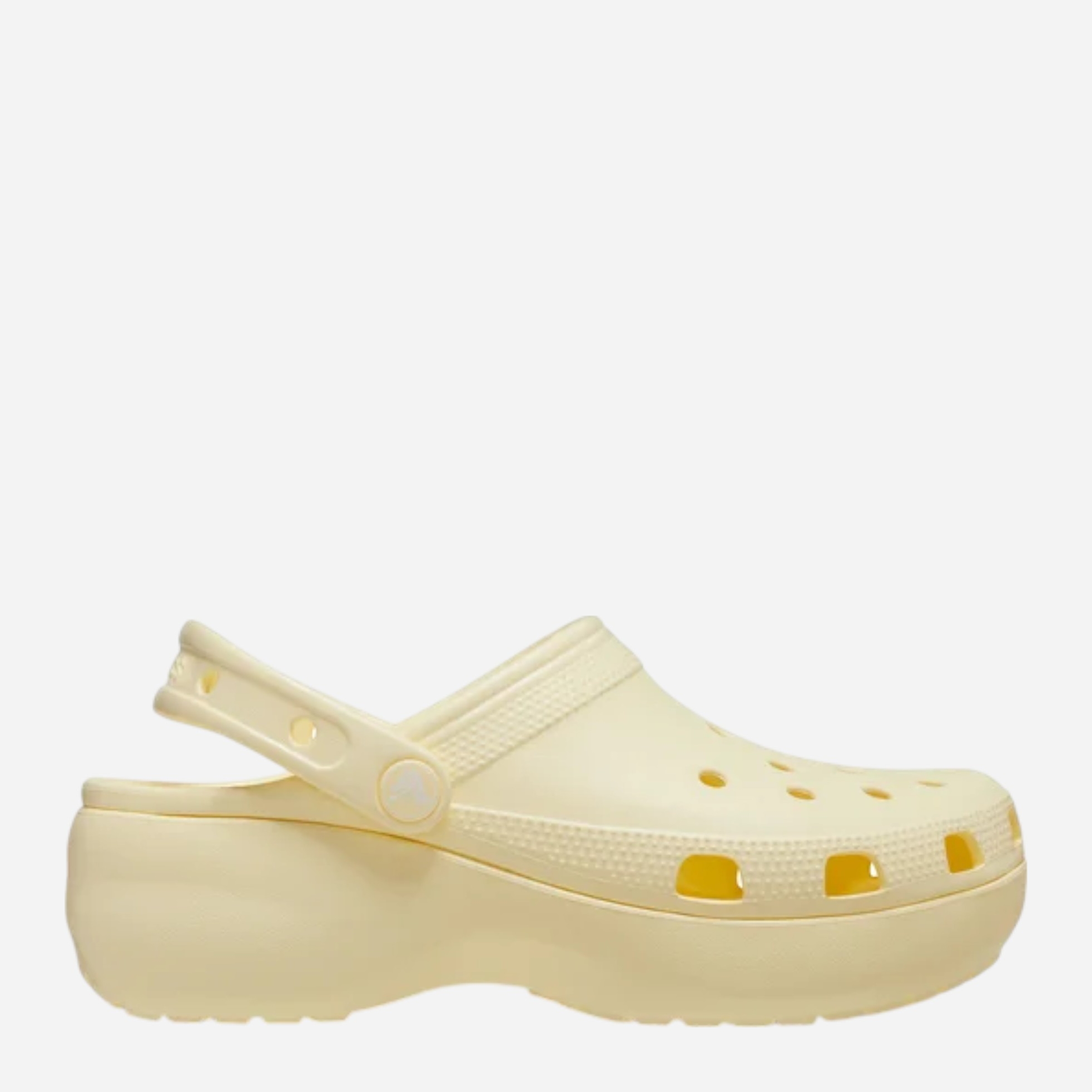 Акція на Жіночі крокси Crocs Classic Platform Clog W 206750-76O 42-43 (M9/W11) 27 см Світло-бежеві від Rozetka