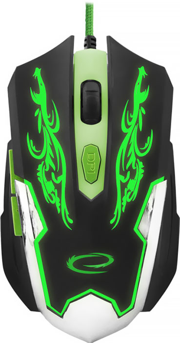 Мышь Esperanza MX405 Cyborg USB Black/Green (EGM405) – фото