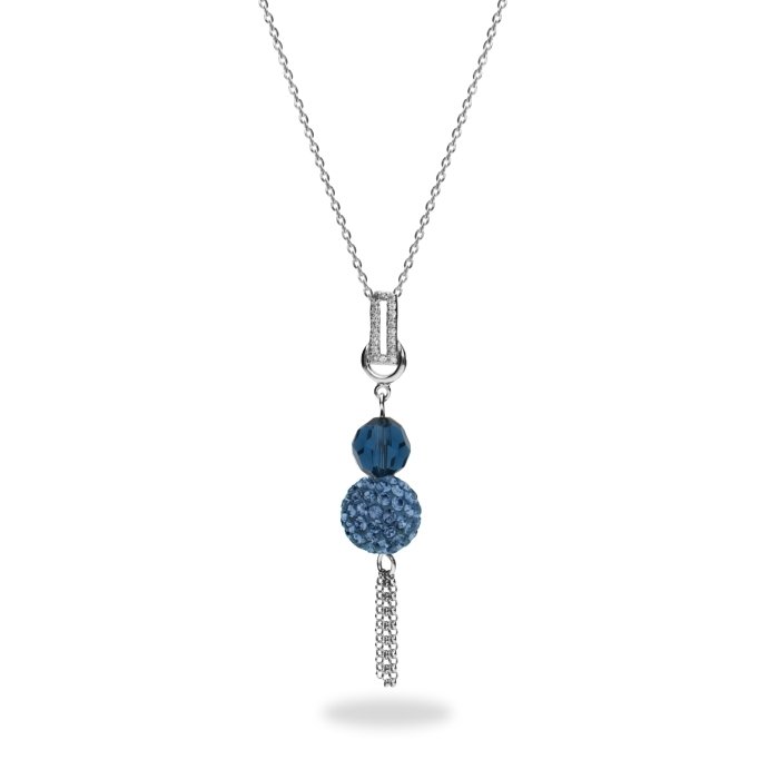 

Серебряный кулон c цепочкой SPARK Pave Tassel со Swarovski модели NC860011MM