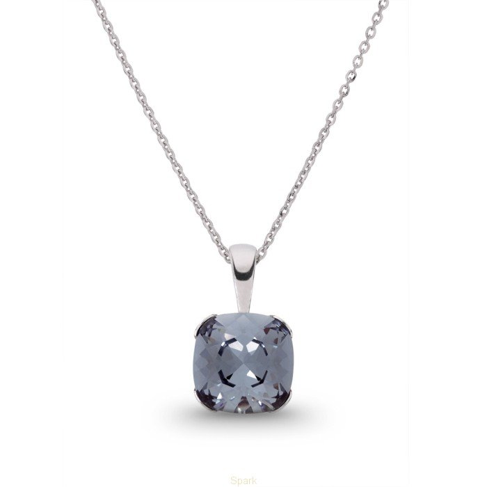 

Серебряный кулон с цепочкой SPARK Antique Square со Swarovski модели N4470SN