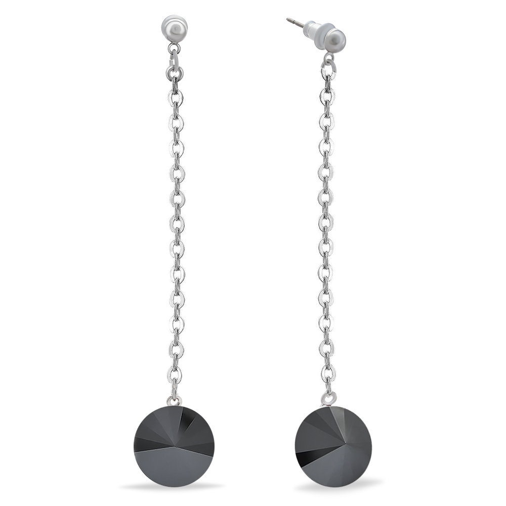 

Серьги KOBI RIVOLI KOLO na retizek 12 мм со Swarovski модели 7740-1074-16-32