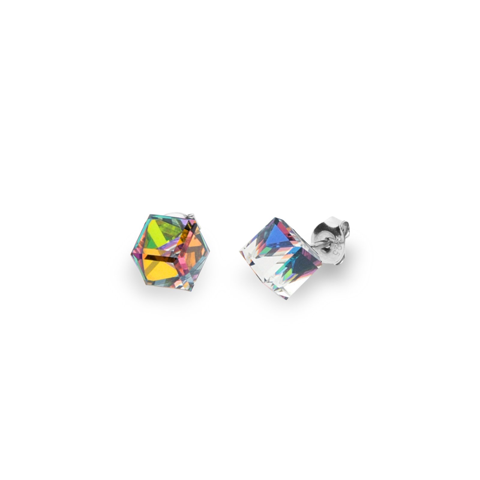 

Серебряные серьги SPARK Medium Cube 6x6 мм со Swarovski модели K48416VM