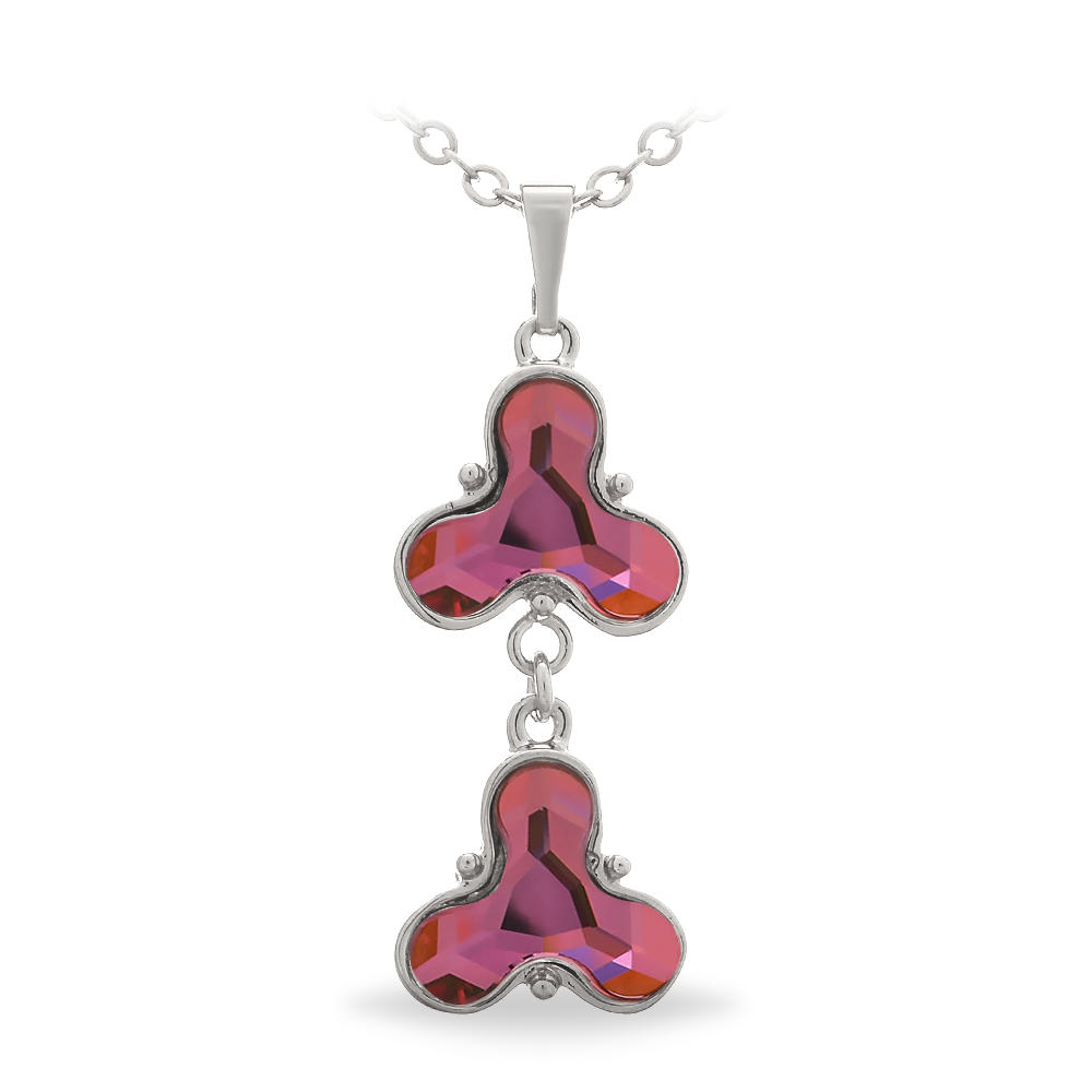 

Кулон c цепочкой KOBI 2x TROJLSTEK 8мм со Swarovski модели 7730-1387-05-32