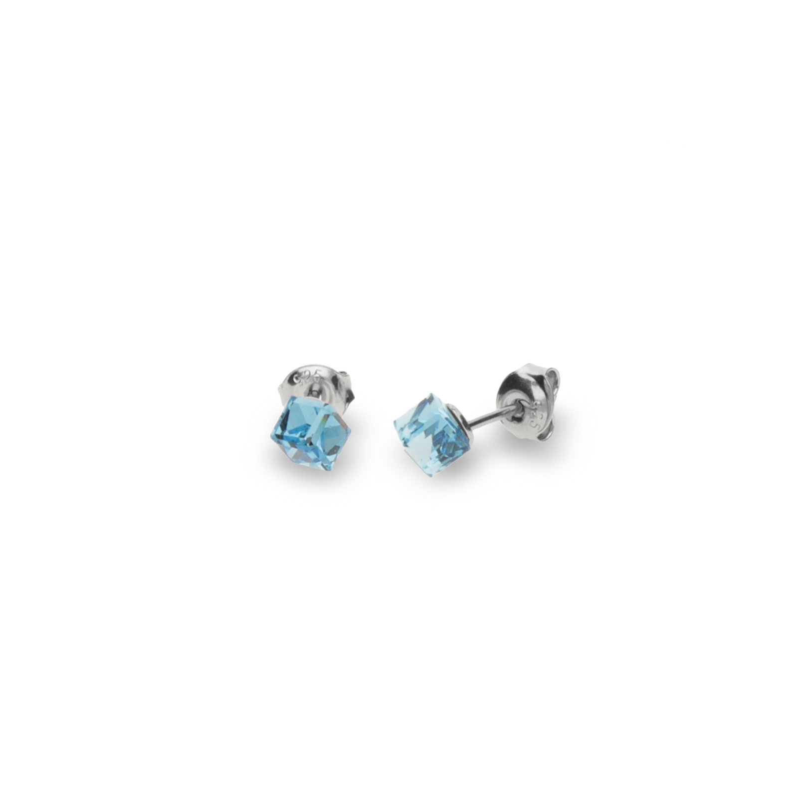 

Серебряные серьги SPARK Small Cube 4x4 мм со Swarovski модели K48414AQ