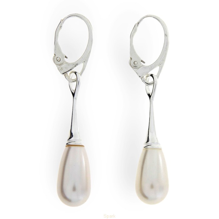 

Серебряные серьги SPARK Pearl Drop со Swarovski модели KTRABW