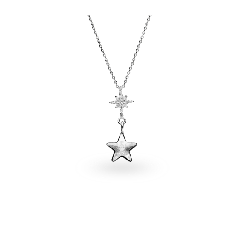 

Серебряный кулон c цепочкой SPARK Stella со Swarovski модели NC474510C