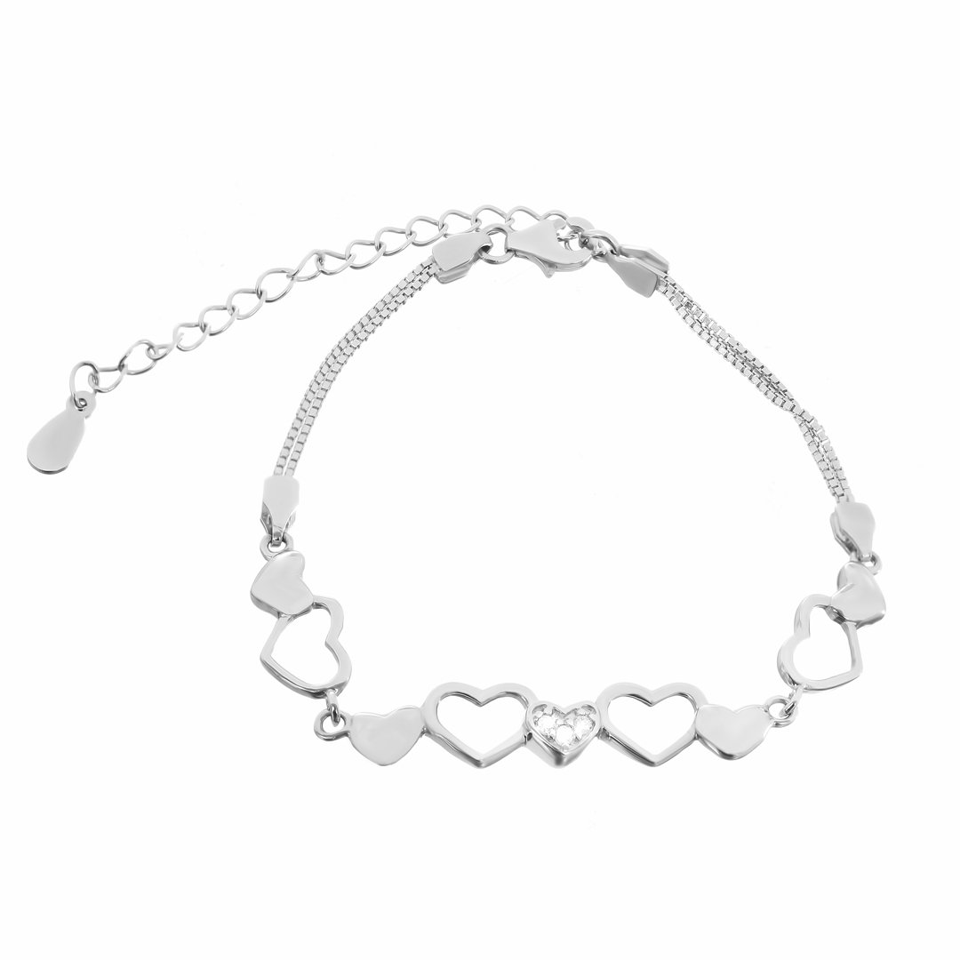 

Серебряный браслет Silvex925 с фианитом модели Б2Ф/462