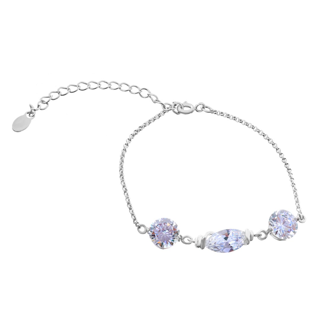 

Серебряный браслет Silvex925 с фианитом модели Б2Ф/419