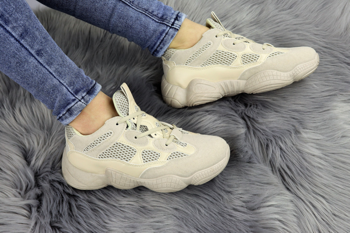 

Женские кроссовки Fashion Cameron 1175 38 размер 24 см Бежевый