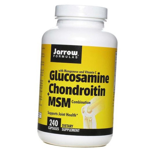 

Glucosamine + Chondroitin + MSM Jarrow Formulas 240капс (03345001)