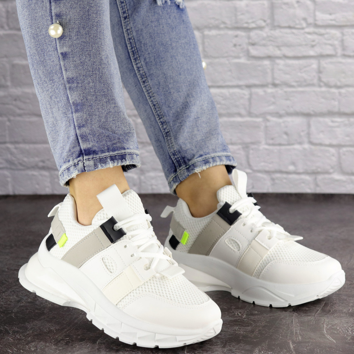 

Женские кроссовки Fashion Edith 1525 40 размер 25 см Белый