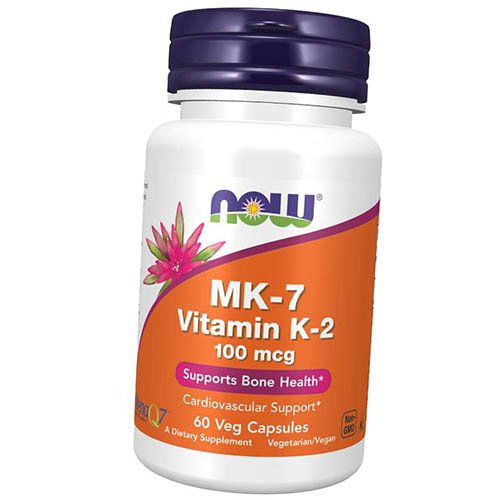 

Витамин К2 в форме MK-7, MK-7 Vitamin K-2 100, Now Foods 60вегкапс (36128079)