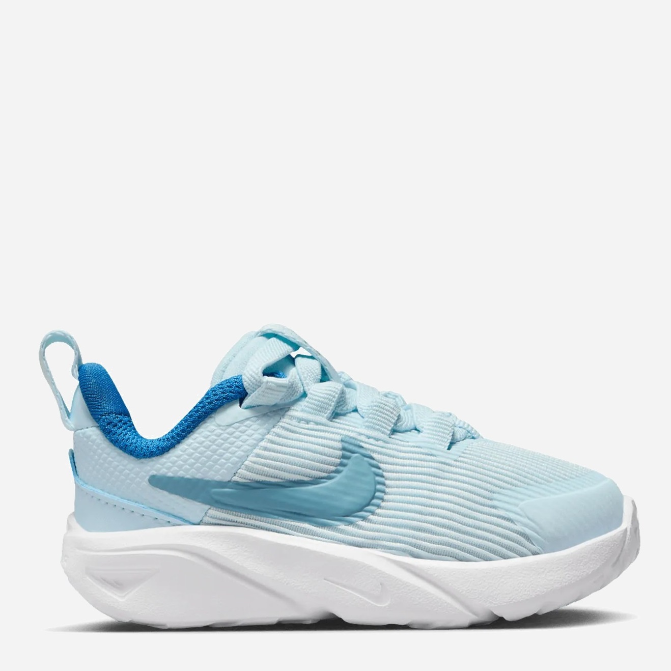 Акція на Дитячі кросівки для хлопчика Nike Star Runner 4 Nn (Td) DX7616-404 27 (10C) Блакитні від Rozetka