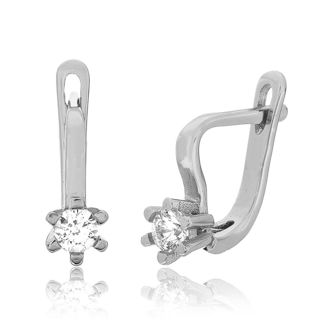 

Серебряные серьги Silvex925 с фианитом модели С2Ф/203