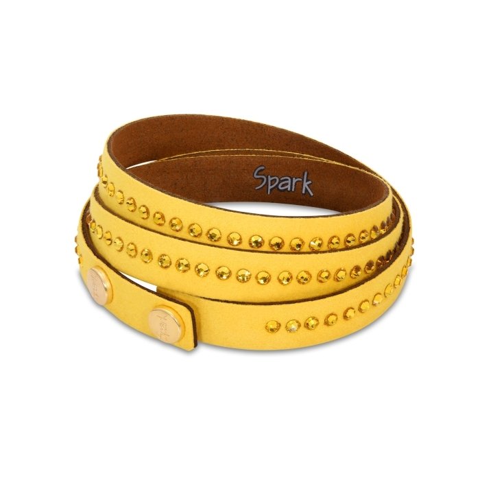 

Браслет из алькантары SPARK Fancy со Swarovski модели BTR1YLT