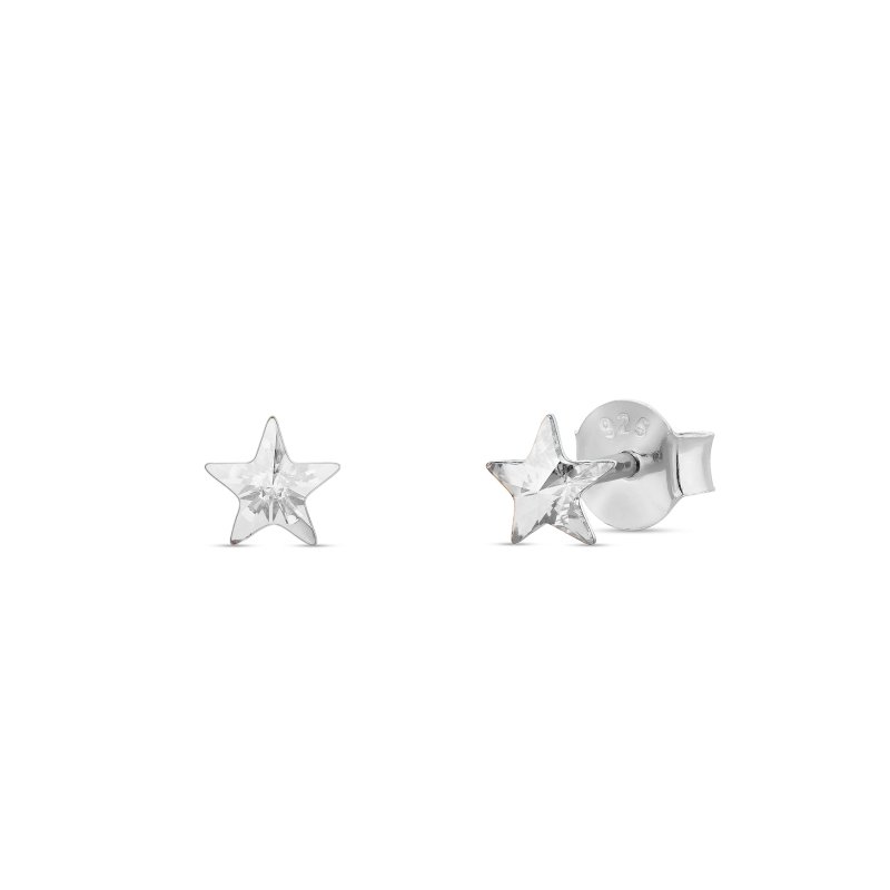 

Серебряные пусеты SPARK Small Star со Swarovski модели K47455C