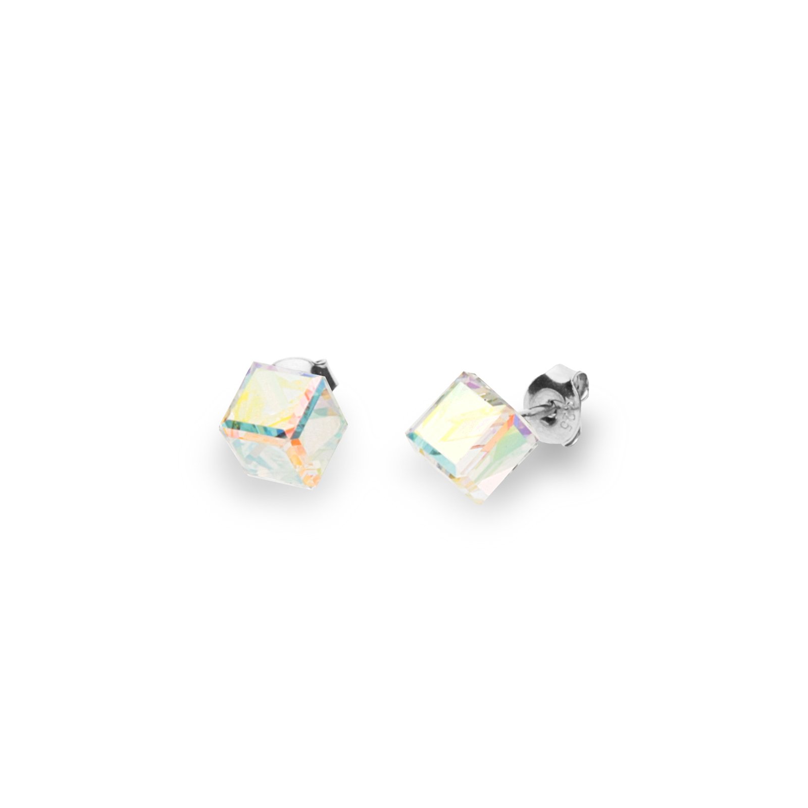 

Серебряные серьги SPARK Medium Cube 6x6 мм со Swarovski модели K48416AB