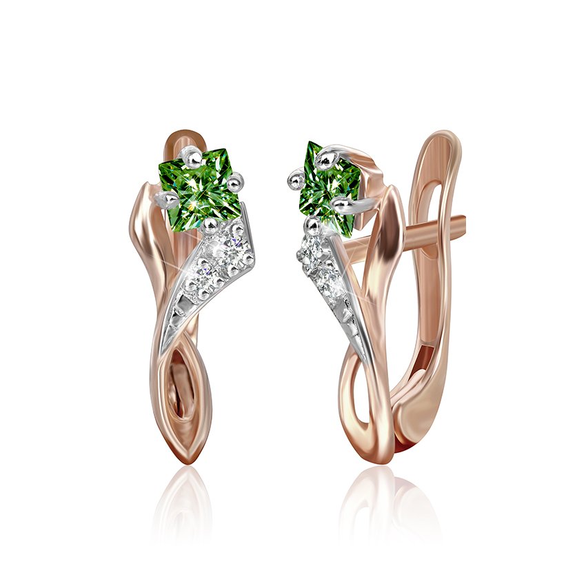 

Серебряные серьги Silvex925 с фианитом модели СК3ФИ/008