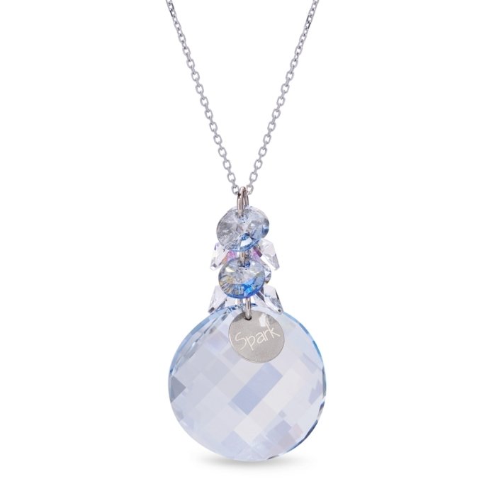 

Серебряный кулон с цепочкой SPARK LUNA DIVES со Swarovski модели NP6621BLS