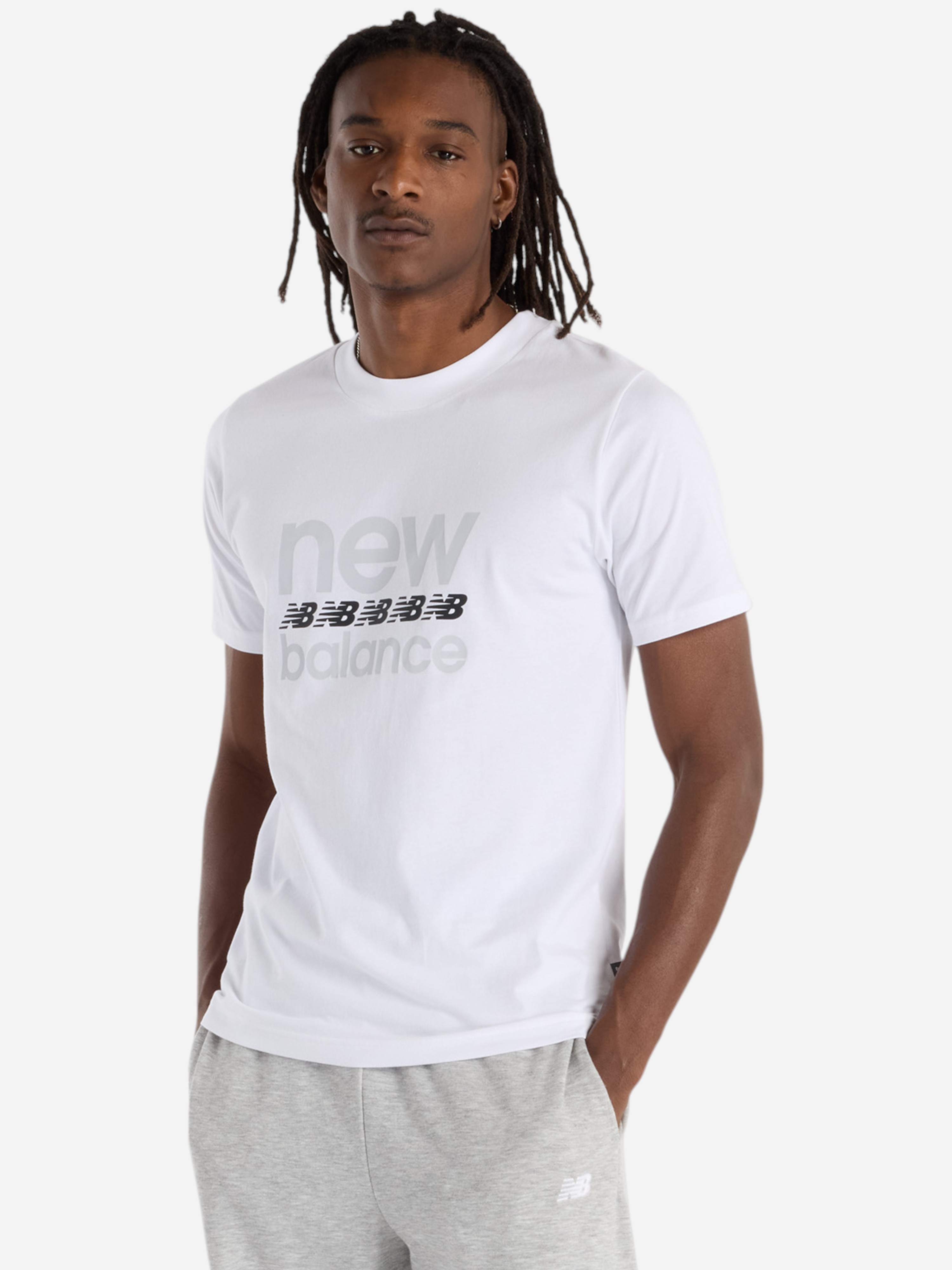 Футболка бавовняна довга чоловіча New Balance Sport Graphic MT51940WT S Біла від Rozetka на платформі USKIDKA Акція на Футболка бавовняна довга чоловіча New Balance Sport Graphic MT51940WT S Біла від Rozetka