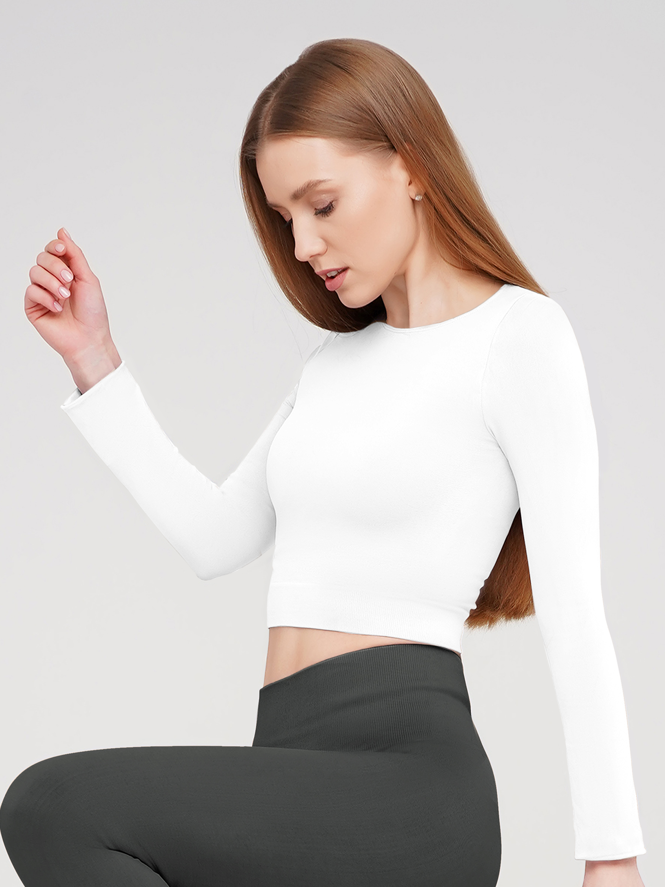 Акція на Топ жіночий Giulia CROP TOP_Bianco L/XL Білий від Rozetka