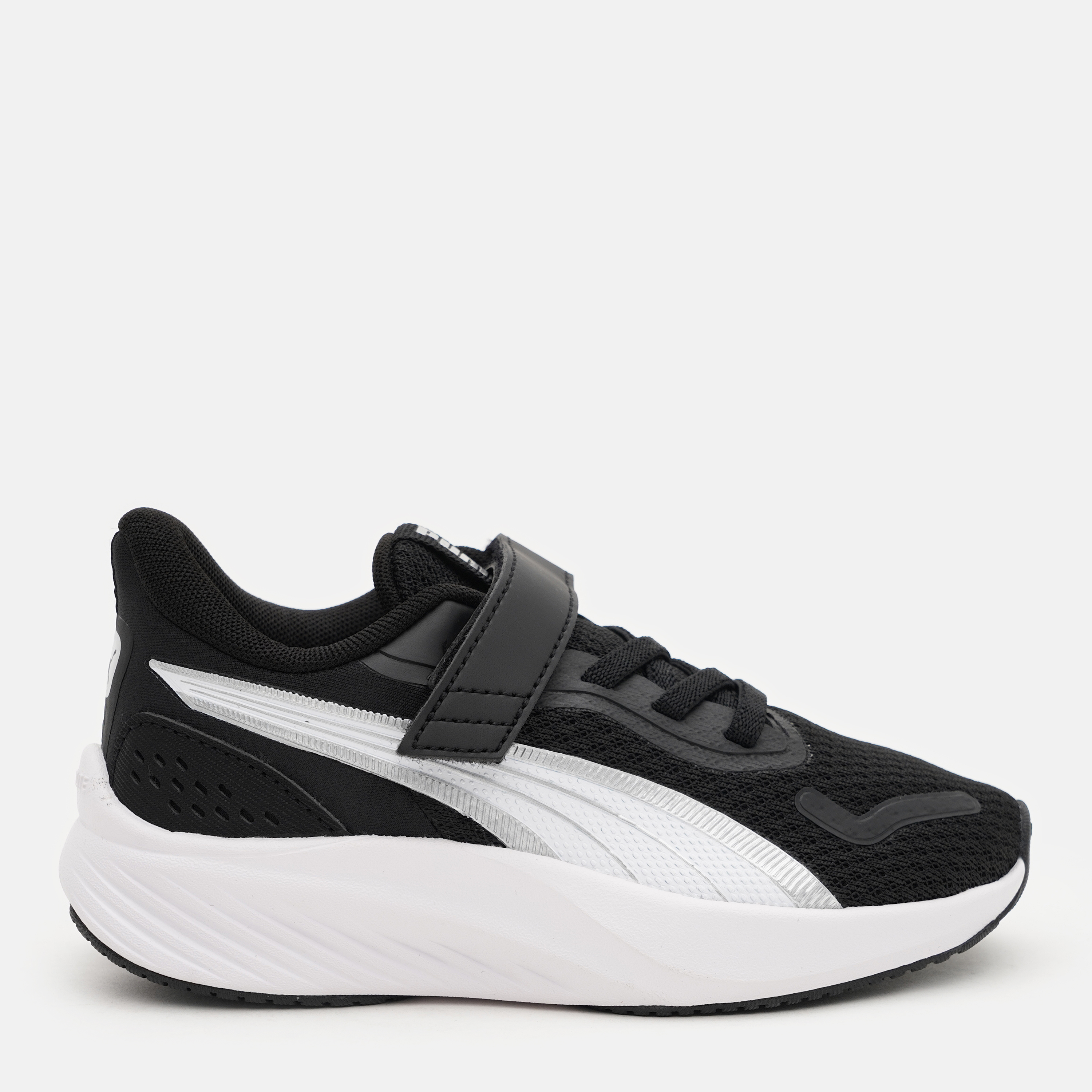 Акція на Дитячі кросівки для хлопчика Puma Pounce Lite Ac+ 31165001 28 Black-White-Silver від Rozetka