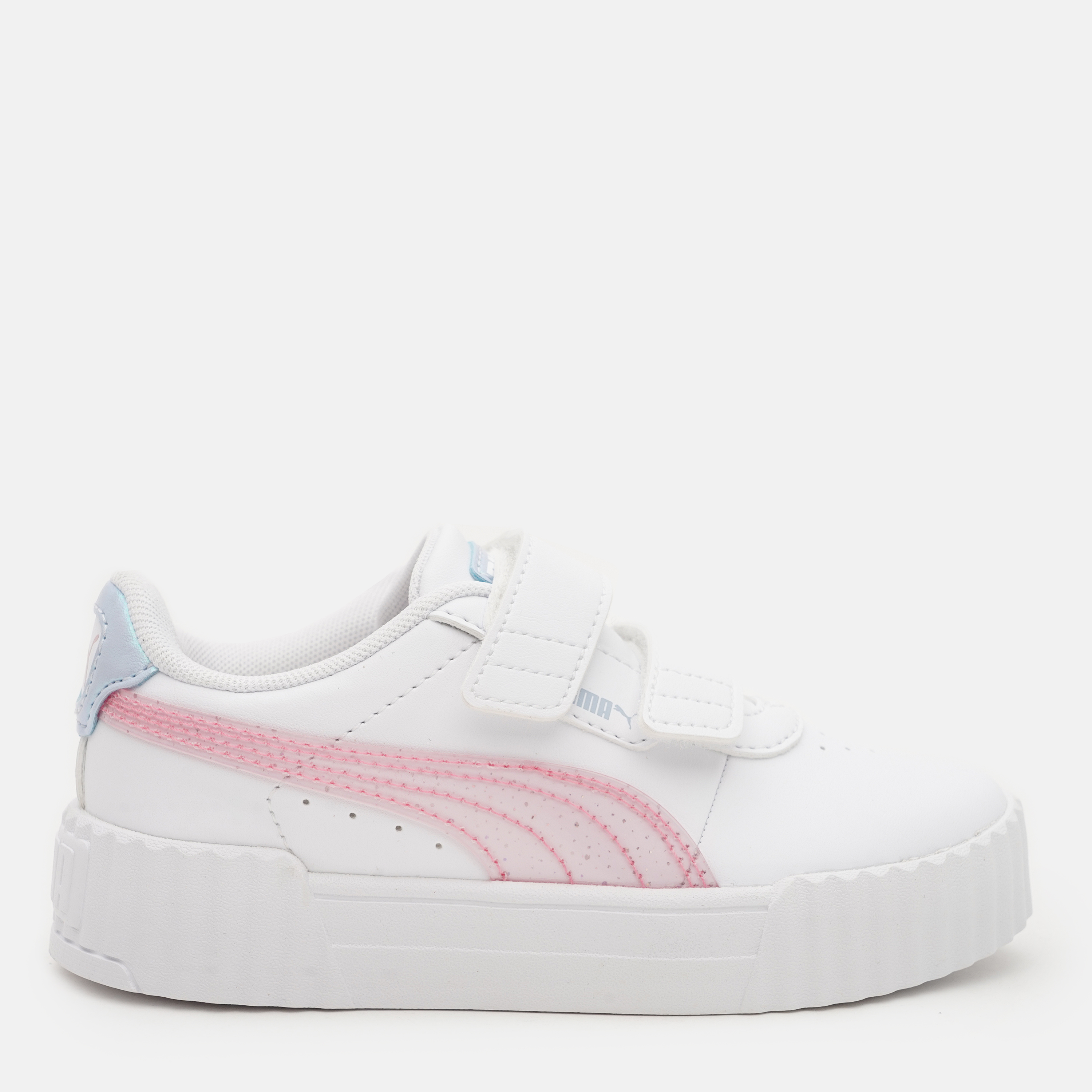 Акція на Дитячі кеди для дівчинки Puma Carina 3.0 Blurry Dreams V 40060901 33 White-Rose Mauve-Cool Weather від Rozetka