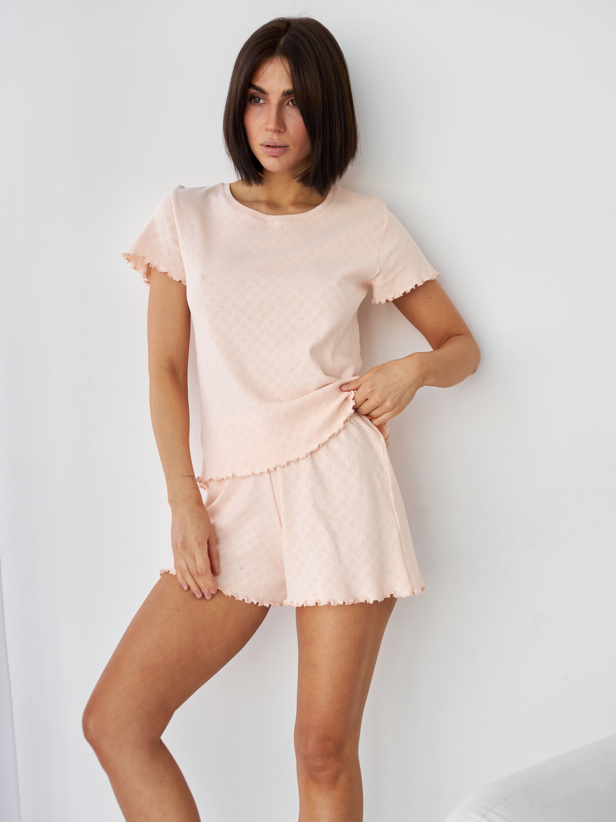 Піжама (футболка + шорти) жіноча великих розмірів бавовняна BARWA garments 0355/356 XL Персикова від Rozetka на платформі USKIDKA Акція на Піжама (футболка + шорти) жіноча великих розмірів бавовняна BARWA garments 0355/356 XL Персикова від Rozetka