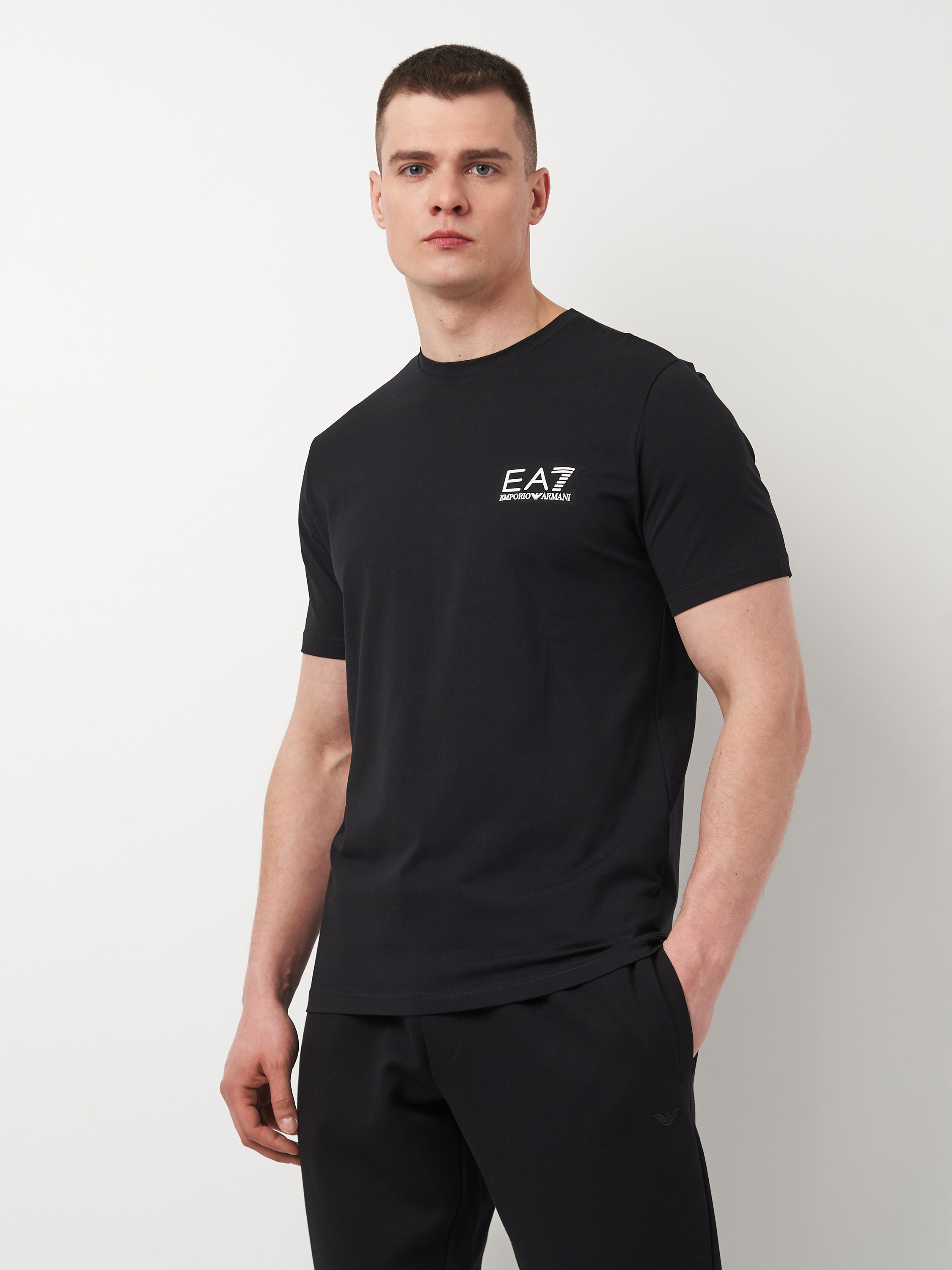 Футболка бавовняна довга чоловіча Emporio Armani 11416.1 2XL Чорна від Rozetka на платформі USKIDKA Акція на Футболка бавовняна довга чоловіча Emporio Armani 11416.1 2XL Чорна від Rozetka