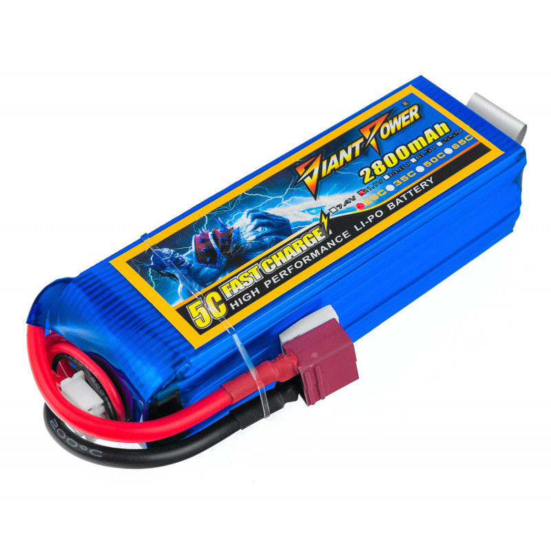 

Аккумулятор Giant Power Li-Pol 2800mAh 11.1V 3S 25C 28x35x104мм T-Plug (DLC-3S2800C-T)