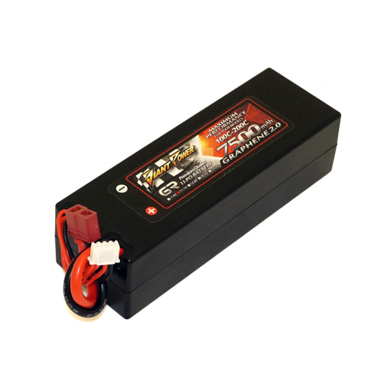 

Аккумулятор Giant Power G2.0 Li-Pol 7500mAh 11.1V 3S 100C Hardcase 38x46x139 T-Plug (DLC-3S7500XTH-T)