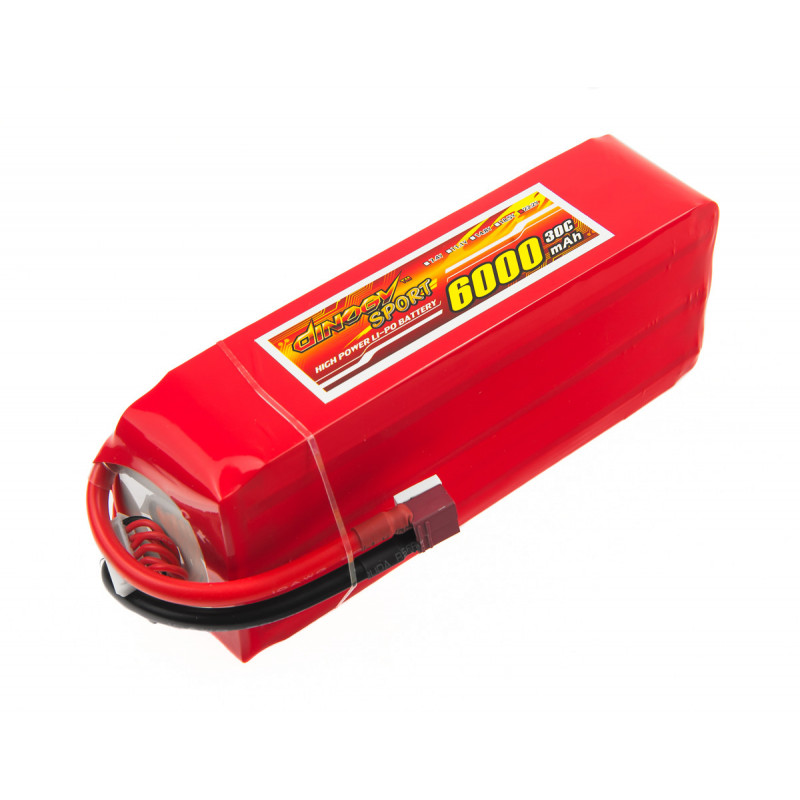

Аккумулятор Dinogy Li-Pol 6000mAh 22.2V 6S 30C 66x44x163мм T-Plug (DLC-6S6000D-T)