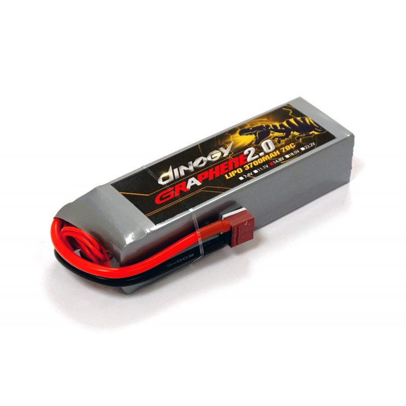 

Аккумулятор Dinogy G2.0 Li-Pol 3700mAh 14.8V 4S 70C T-Plug (DLC-4S3700XT-T)