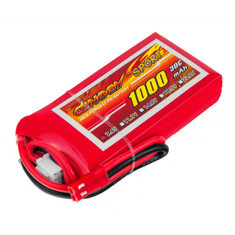 

Аккумулятор Dinogy Li-Pol 1000mAh 7.4V 2S 30C 14x35x68мм JST (DLC-2S1000D-JST)