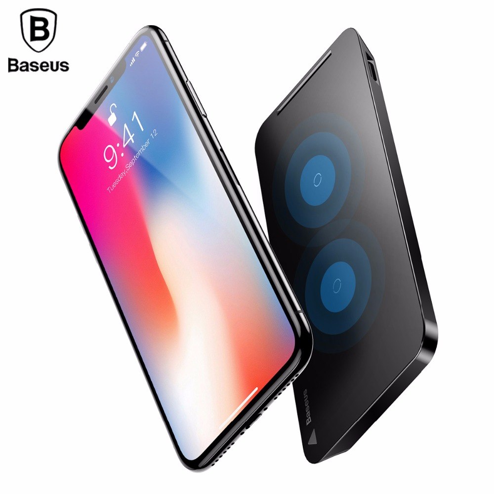 

Baseus multifunctional wireless charging pad for phone with desktop holder（With Type-C cable）Black